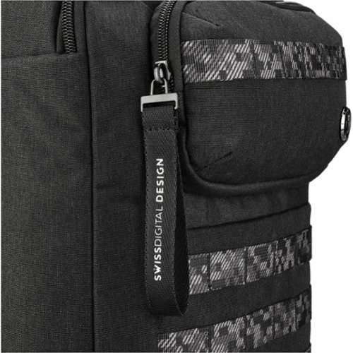 Swissdigital Design BERG Hybrid TSA-Friendly Briefcase With USB Charging Port RFID Protection and Fits Up to 16″ Laptop - Black BUY IN QATAR