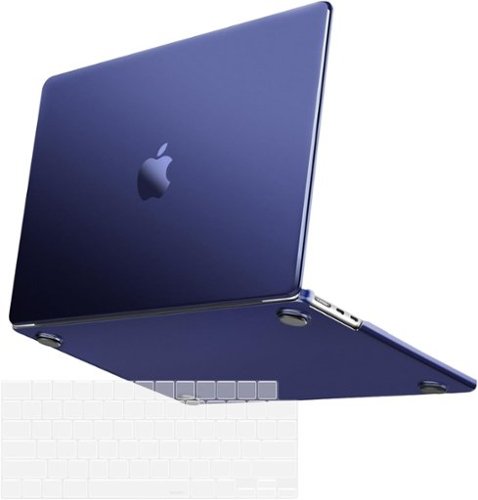 mosiso - Ultra-Thin Hard Shell Case & Keyboard Cover for MacBook Air 13 inch (A3449 A3240 A3113 A2681 2022–2026) - Navy Blue-Front_Standard 