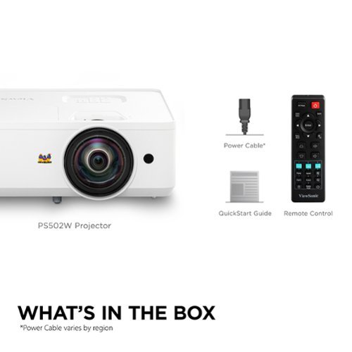 ViewSonic  PS502W Short Throw LED Projector - White BUY ONLINE