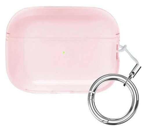 SaharaCase - Hybrid Flex Series Case for Apple AirPods Pro (2nd Generation) - Transparent Pink-Front_Standard 