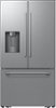 Samsung - 36 in. Wide Bespoke AI 29 cu. ft. 3-Door French Door Refrigerator with Zero Clearance Fit & Sphere Ice™ - Stainless Steel-Front_Standard