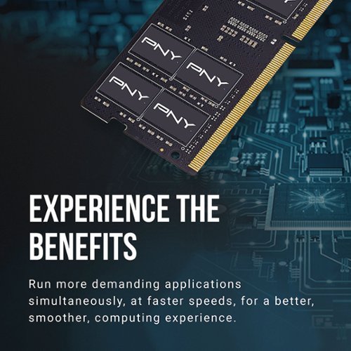 PNY Performance 16GB 3200MH DDR4 DRAM (PC4-25600) CL22 1.2V SODIMM Notebook/Laptop Memory - Black WORLDWIDE DELIVERY
