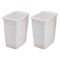 RubberMaid - Open Top Wastebasket Large Plastic Trash Bin Container, 36 Qt, 2 Pack - White-Front_Standard