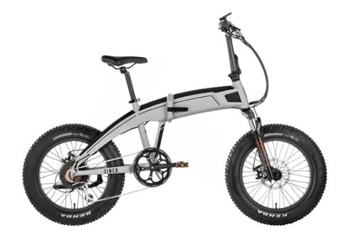 Aventon - Sinch Foldable Ebike w/ 40 mile Max Operating Range and 20 MPH Max Speed - Cloud Grey-Front_Standard 
