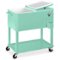 Best Choice Products - 80qt Steel Rolling Cooler Cart w/ Bottle Opener, Catch Tray, Drain Plug, Locking Wheels - Mint-Front_Standard