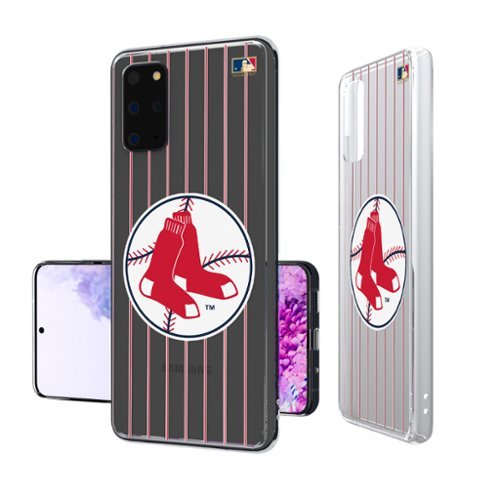 Keyscaper - MLB - Boston Red Sox - 1970-1975 Cooperstown Pinstripe Galaxy Clear Case - S24 - Multicolor-Front_Standard 