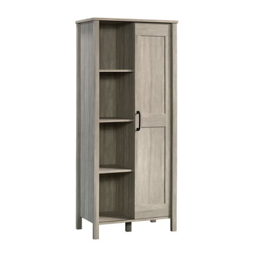 Sauder - Spring Maple Sliding Door Storage Cabinet-Front_Standard 