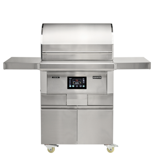 Coyote Outdoor Living - 28" Next-Gen Pellet Head and Cart - Stainlees Steel