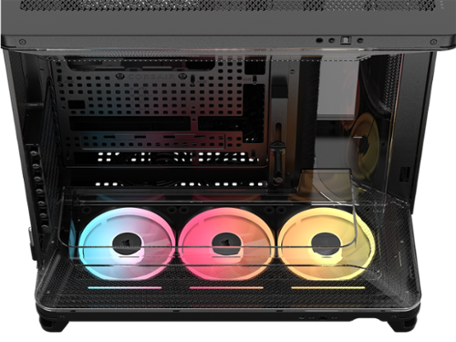 CORSAIR AIR 5400 LX R RGB iCUE Triple Chamber Mid Tower Case with