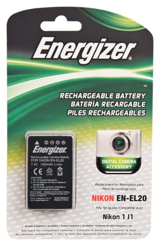  Energizer - Rechargeable Li-Ion Replacement Battery for Nikon EN-EL20