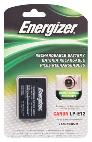 Energizer - Rechargeable Li-Ion Replacement Battery for Canon LP-E12