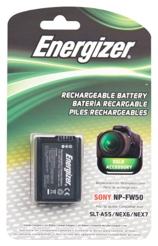 Energizer - Rechargeable Li-Ion Replacement Battery for Sony NP-FW50