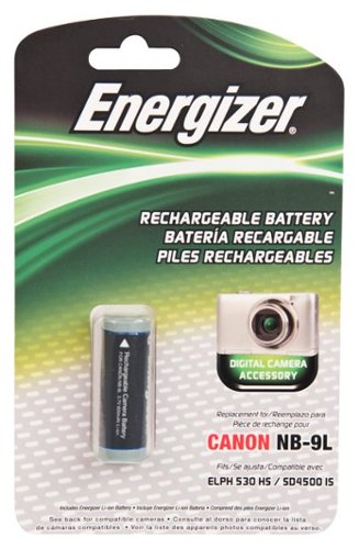 Energizer - Rechargeable Li-Ion Replacement Battery for Canon NB-9L-Front_Standard 