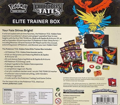 hidden fates card sleeves Amazon.com: Pokemon Card Sleeves - Articuno Zapdos Moltres - Hidden Fates  Elite Trainer Box main image 0