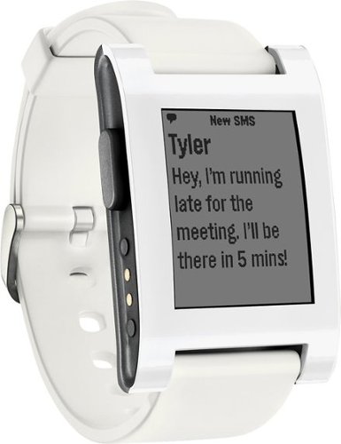  Pebble - Smartwatch 33mm Plastic - White Silicone