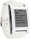 Pebble - Smartwatch 33mm Plastic - White Silicone-Front_Standard 