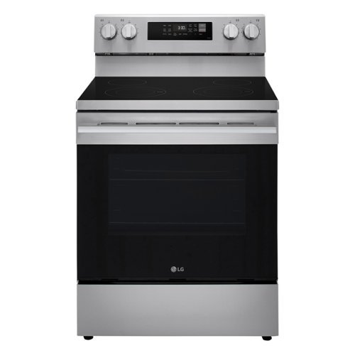 LG - 6.3 Cu. Ft. Freestanding Electric Convection Smart Range with Air Fry and WideView Window - Stainless Steel