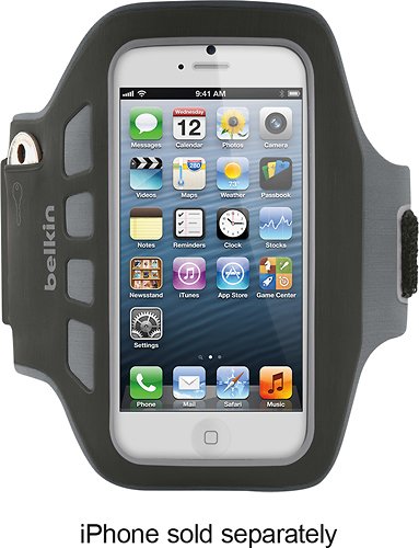  Belkin - EaseFit Plus Armband for Apple® iPhone® SE, 5s and 5 - Black