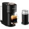 Nespresso - Vertuo Next Premium Coffee and Espresso Maker plus Aeroccino3 Milk Frother in Black - Black Rose Gold-Front_Standard