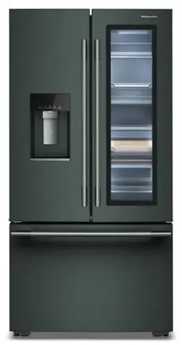 Front. KitchenAid - 23.8 Cu. Ft. French Door Counter-Depth Refrigerator with ClearVue - Juniper.