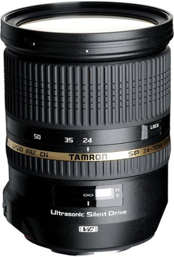  Tamron - SP 24-70mm f/2.8 Di VC USD Standard Zoom Lens for Canon - Black