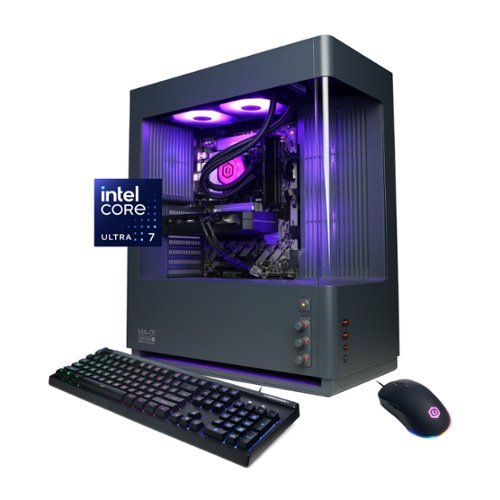 CyberPowerPC - Gaming Desktop - Intel Core Ultra 7 265F 2025 - NVIDIA GeForce RTX 5060 Ti 8GB - 16GB DDR5 Memory - 1TB SSD Storage - Gray