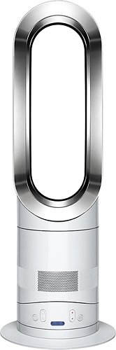  Dyson - AM05 Hot + Cool Fan Heater - Gloss White/Satin Silver