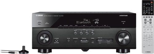  Yamaha - AVENTAGE 735W 7.2-Ch. Network-Ready 4K Ultra HD and 3D Pass-Through A/V Home Theater Receiver - Black
