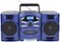 Emerson - Portable CD Player Boombox with Cassette Player, AM/FM Radio, MP3 AUX Input, Detachable Speakers (EPB-4000-BL) - Blue-Front_Standard