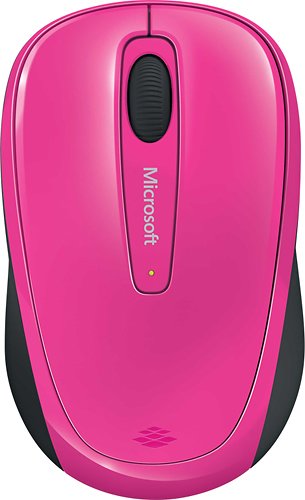  Microsoft - Wireless Mobile Mouse 3500 - Magenta Pink