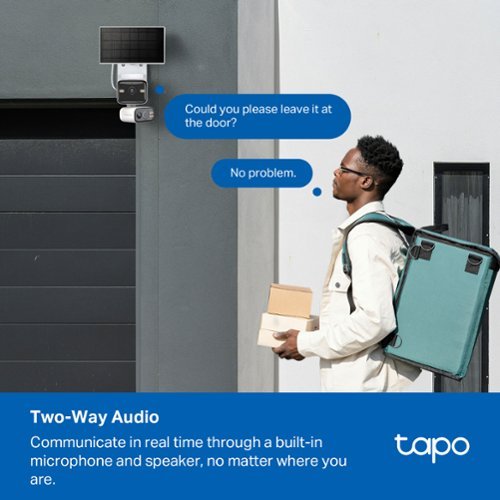 TP-Link Tapo Wireless Dual-Lens, Pan-Tilt Security 2K QHD Camera, 360° Coverage, with Solar - No Monthly Fees - White BUY IN SOUTH AFRICA
