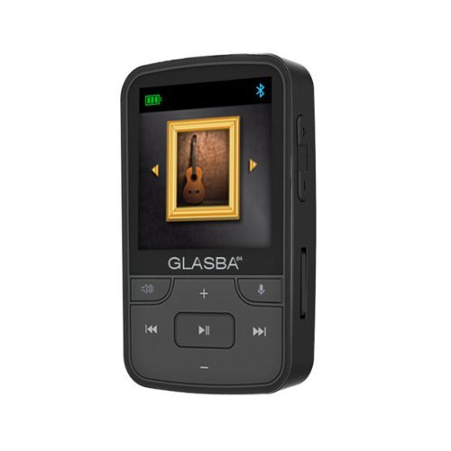 GLASBA 64GB Kosher MP3 Player with Bluetooth and Samvix Books (Black)-Front_Standard 