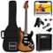 Best Choice Products - 39in Full Size Beginner Electric Guitar Kit with Case, Strap, Amp, Whammy Bar - Bourbon-Front_Standard