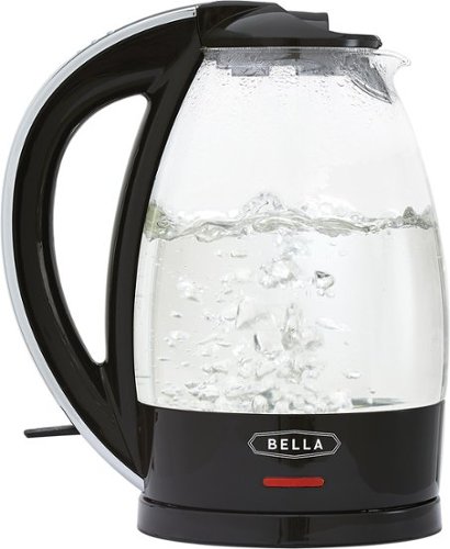  Bella - 1.7L Electric Kettle - Black/Clear