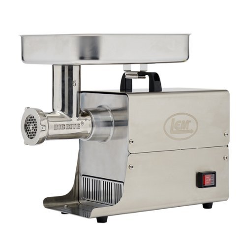 LEM Product - #5 Big Bite Meat Grinder - 0.35 HP - Stainless Steel-Front_Standard 