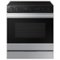 Samsung - 30 in. Wide 5 Elements Bespoke Smart Slide-In Electric Range 6.3 cu. ft. with Air Sous Vide & Air Fry - Stainless Steel-Front_Standard