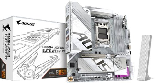 GIGABYTE B850M AORUS ELITE WIFI6E ICE (Socket AM5) AMD B850M mATX DDR5 Wi-Fi6E Motherboard - White WORLDWIDE DELIVERY