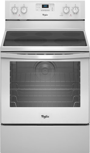  Whirlpool - 30&quot; Self-Cleaning Freestanding Electric Convection Range - White