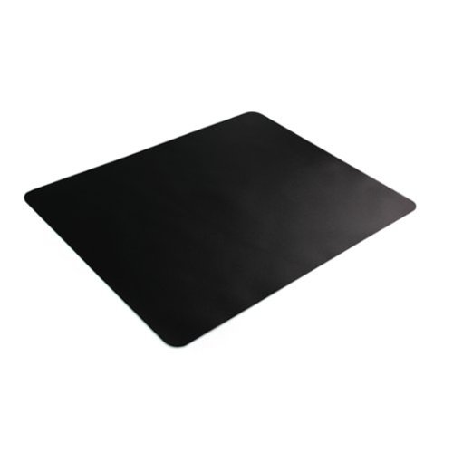 Floortex - Desktex Black Vinyl Rectangular Desk Pad - 19" x 24" - Black
