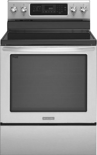  KitchenAid - 30&quot; Self-Cleaning Freestanding Electric Convection Range - Stainless steel
