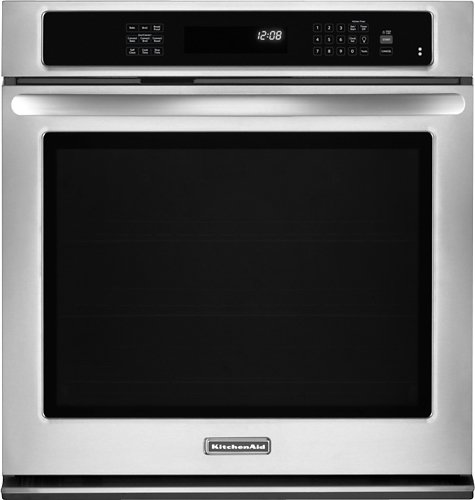  KitchenAid - 27&quot; Built-In Single Electric Convection Wall Oven - Stainless steel
