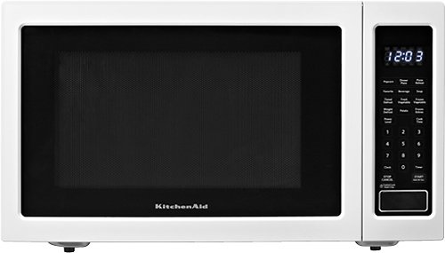 KitchenAid - 1.6 Cu. Ft. Full-Size Microwave - White-Front_Standard 