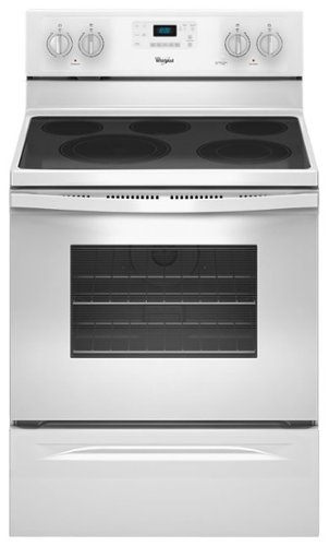  Whirlpool - 5.3 Cu. Ft. Self-Cleaning Freestanding Electric Convection Range - White