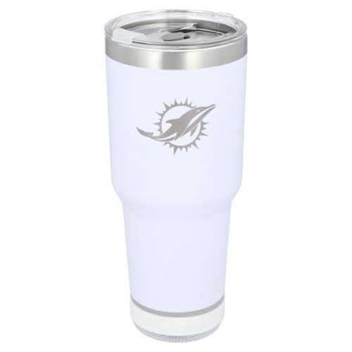 The Memory Company - Miami Dolphins 30oz. Stainless Steel LED Bluetooth Tumbler - Multicolor-Front_Standard 