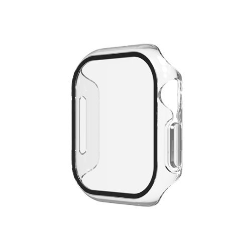ZAGG - InvisibleShield Glass Elite 360 Integrated Bumper + Screen Protection for Apple Watch Series 10 Small - Clear