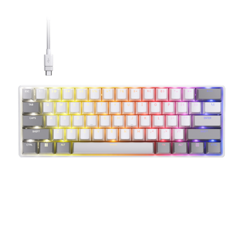 CORSAIR - CLIPPER PRO MINI 60 Hall Effect Gaming Keyboard - White