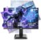 Titan-army - P2712V 27" Dual Mode Gaming Monitor, 4K 160Hz/FHD 320Hz, Fast IPS, 95% DCI-P3, HDR400, Adaptive Sync, VESA, Adjustable - Black-Front_Standard