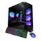 iBUYPOWER - Element Pro Gaming Desktop PC-Intel Core i9 14900KF,NVIDIA GeForce RTX 5070 12GB,32GB DDR5 RGB,2TB NVMe SSD - Black-Front_Standard