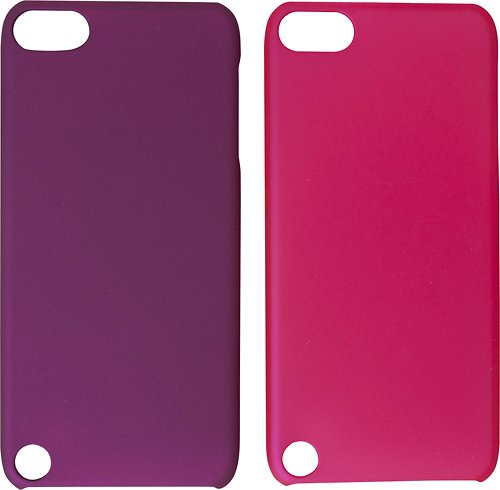  Rocketfish™ - Hard Shell Cases for 5th-Generation Apple® iPod® touch (2-Pack) - Pink, Purple