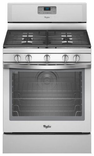  Whirlpool - 5.8 Cu. Ft. Self-Cleaning Freestanding Gas Convection Range - White Ice